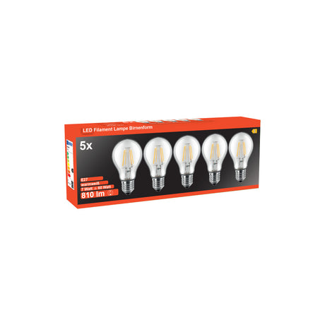LED Filament Lampe Birnenform A60 / E27 / Set