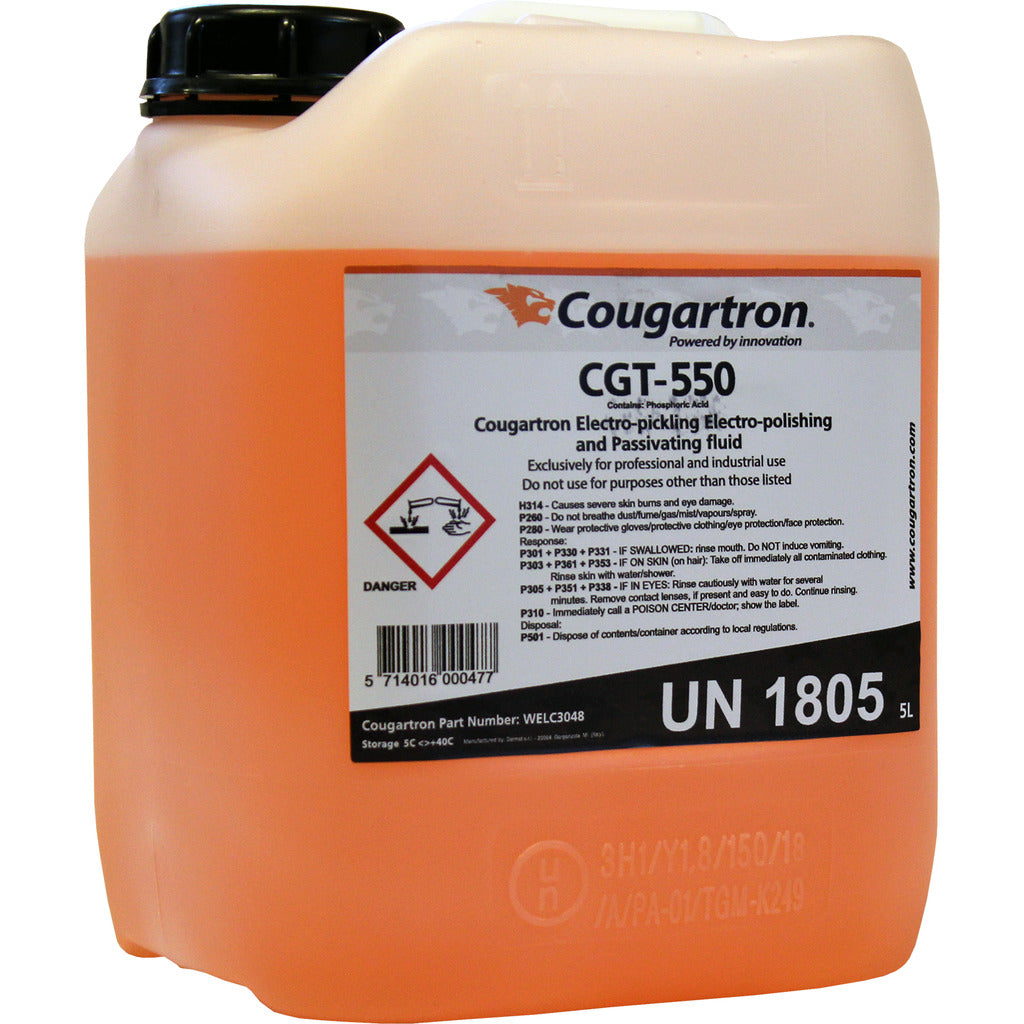 Weld cleaning and polishing fluid CGT-550