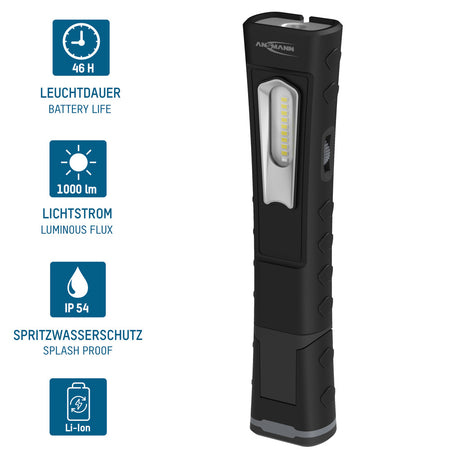 Torcia elettrica portatile professionale senza fili WL 1000R