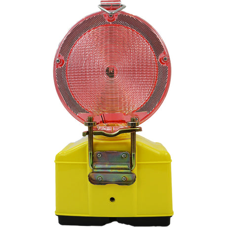 LED Baustellenleuchte rot / transparent