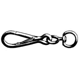 Moschettone Simplex con girella DIN 5287 Forma B