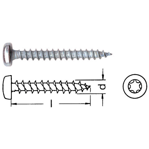 Spanplattenschraube Pan Head mit Pozidrive