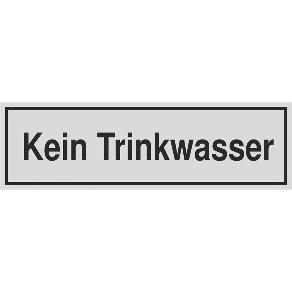 Schild - Kein Trinkwasser