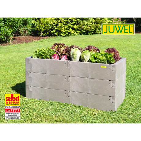 Set di 3 aiuole rialzate Juwel "Timber" in legno nordico