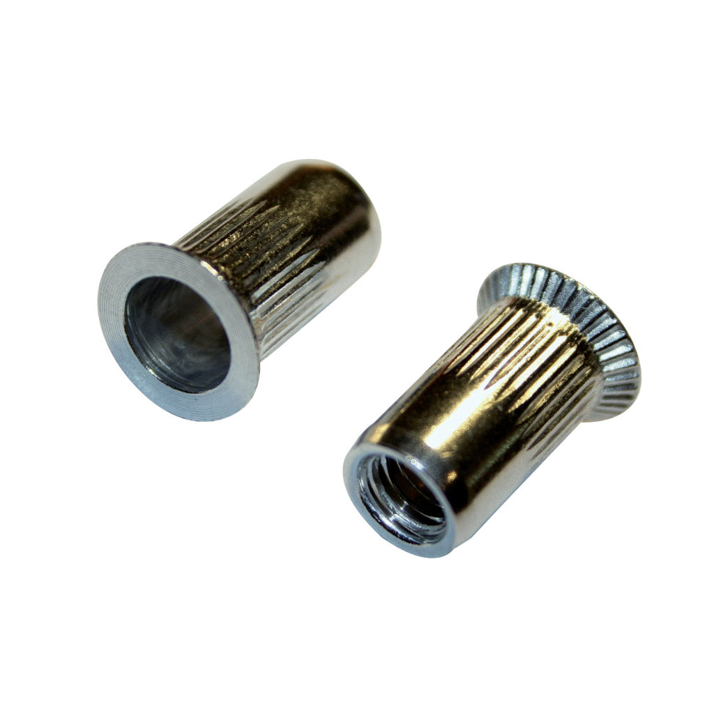 Blind rivet nut countersunk head knurled aluminum