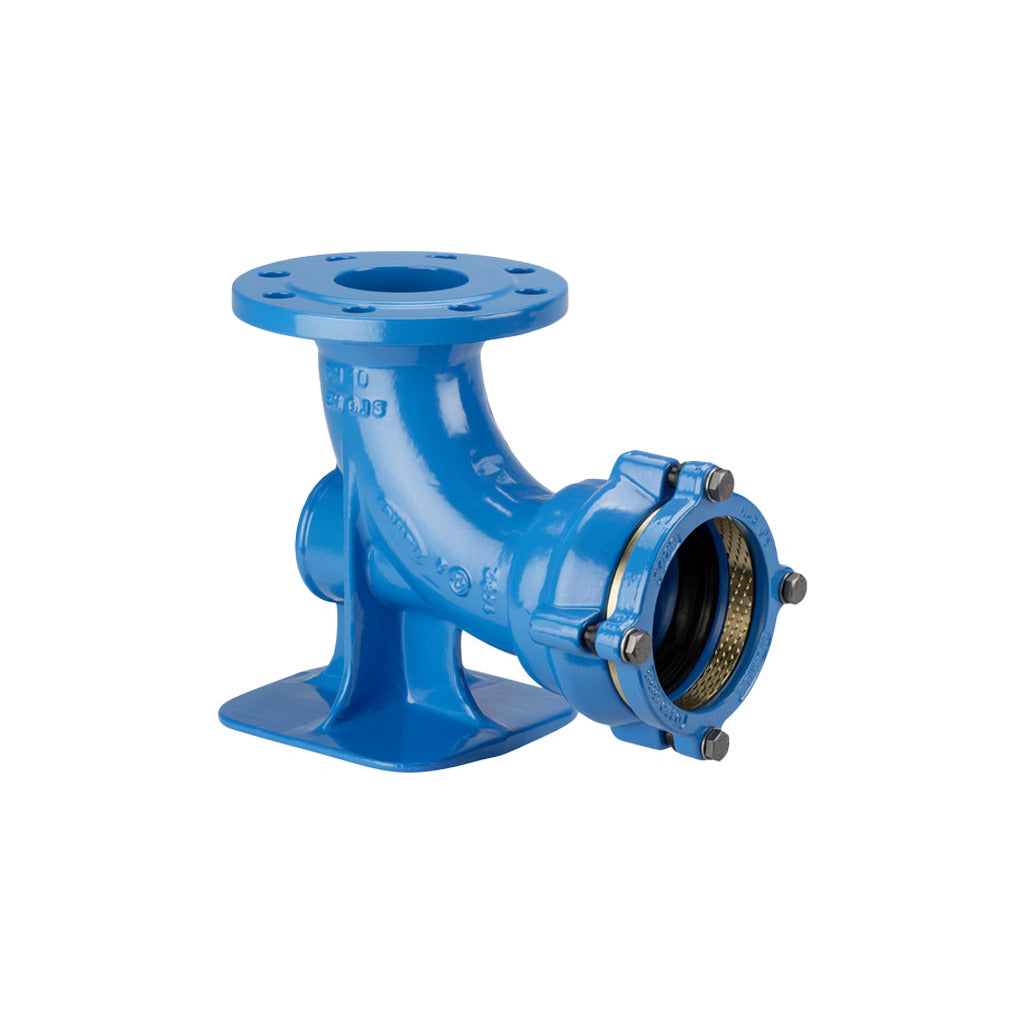 Piede a flangia curva 90° n. 5045 Sistema 2000