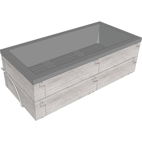 Juwel Timber planter for balcony &amp; terrace