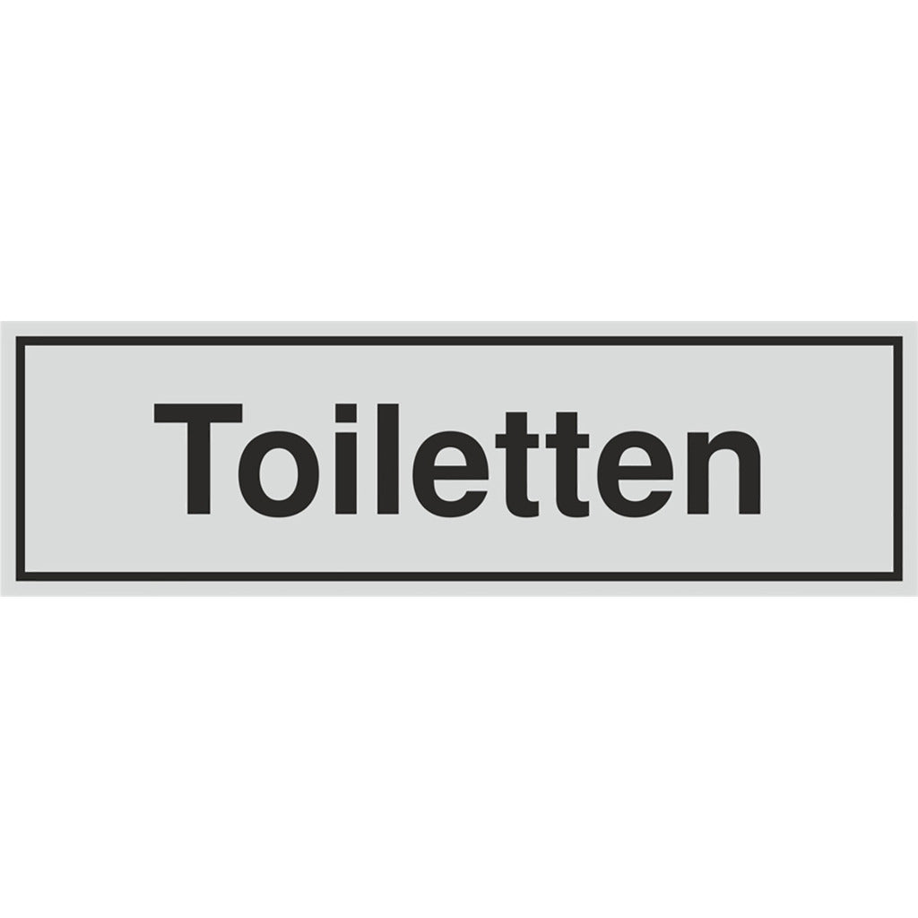 Schild - Toiletten