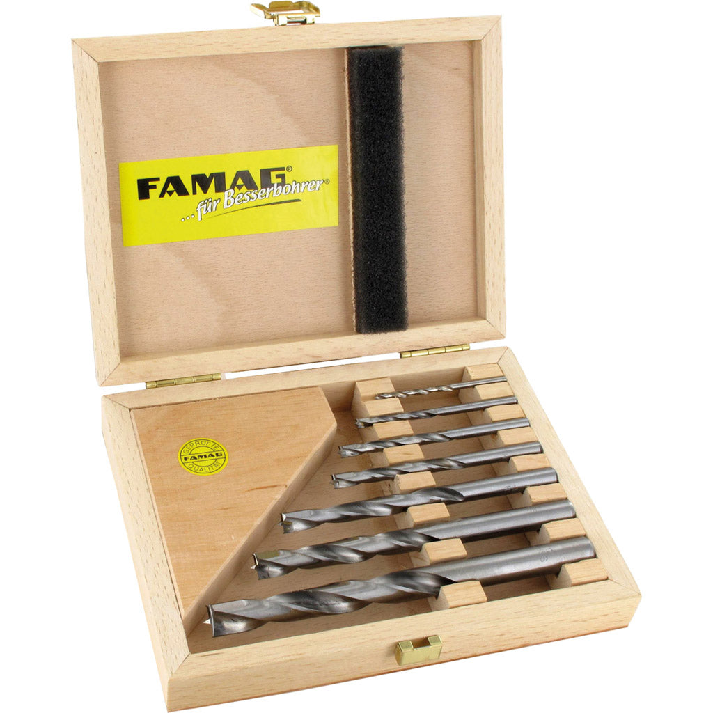 Holzspiralbohrer-Set HM-bestückt 7-teilig