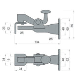 Fermata cancello 1308