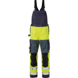 Flame High Vis Dungarees Class 2 1585 FLAM